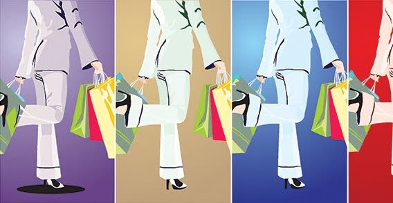 Beautiful Shopping Girl Free CDR Vectors Art