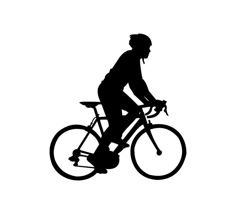 Cycle Silhouette Free CDR Vectors Art