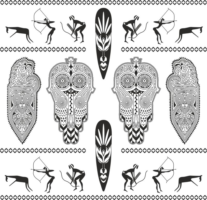 Africa Totem Free CDR Vectors Art