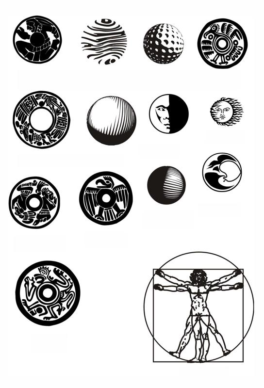 Round Pattern Circular Ornament Elements Free CDR Vectors Art
