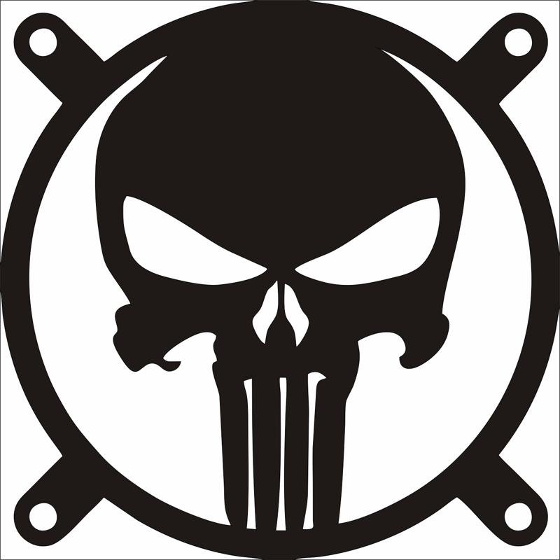 The Punisher Fangrill 120mm X 120mm Free CDR Vectors Art