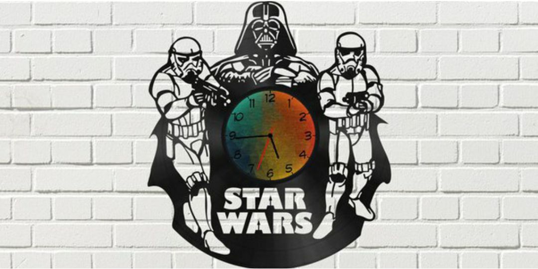 Star Wars Clock Plans Darth Vader Stormtrooper Free CDR Vectors Art