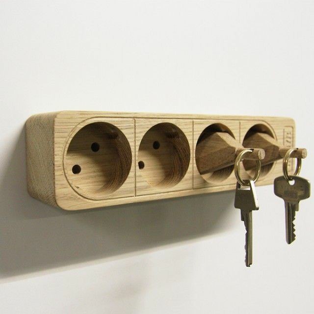Wooden Key Holder Free CDR Vectors Art