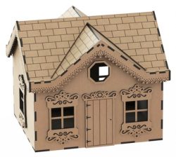 House Box File Download For Laser Cut Free CDR Vectors Art