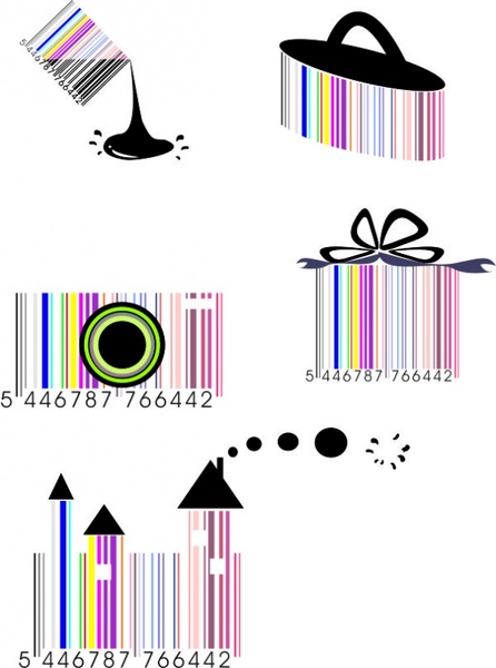 The barcode also crazy-179905 Free CDR Vectors Art