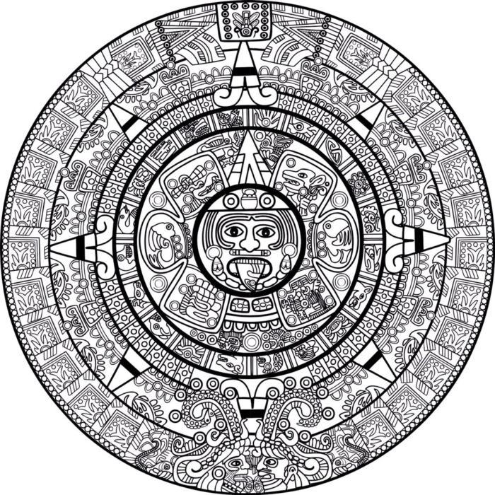 Mayan Calendar Free CDR Vectors Art