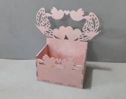 Box With Butterflies And Hearts File Download For Laser Cut Cnc Free CDR Vectors Art