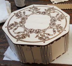 Octagon Box For Laser Cutting Free CDR Vectors Art