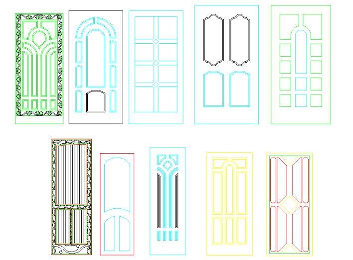 Panel Doors Design File Free CDR Vectors Art