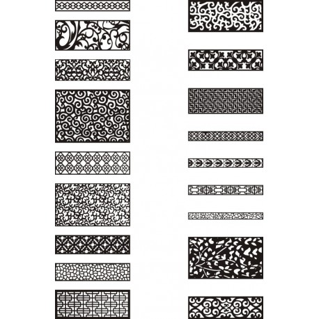 Cnc Panel Laser Cut Pattern File cn-h031 Free CDR Vectors Art