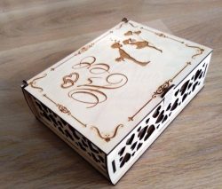 Wedding Gift Box File Download For Laser Cut Free DXF File
