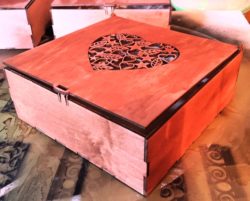 Heart Engraving Box Download For Laser Cut Free DXF File
