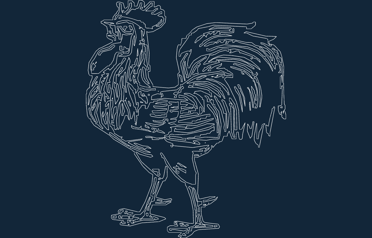 Rooster Free DXF File
