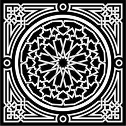 Decorative Arabic Squares Download For Laser Cut Free DXF File