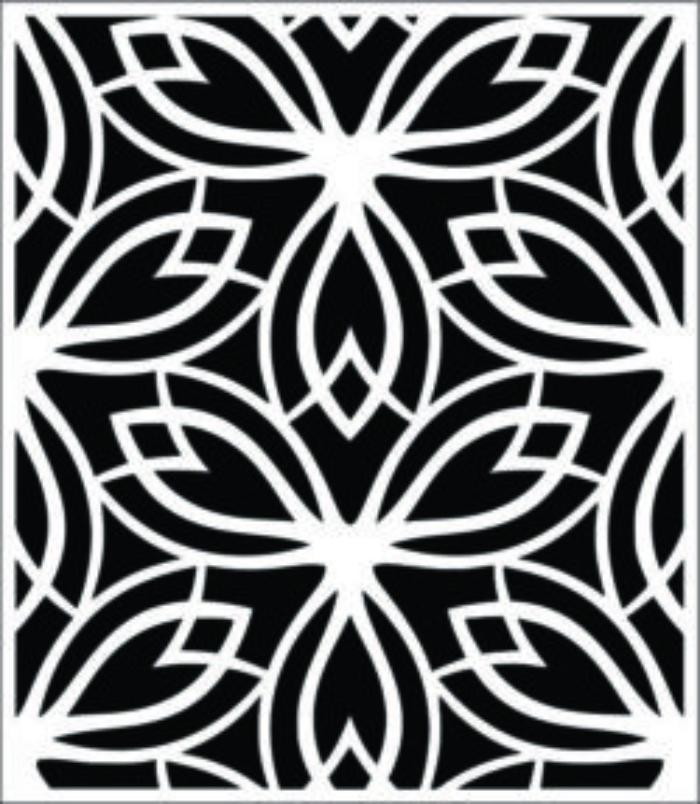 Decorative Pattern In Rectangle Download For Laser Cut Free CDR Vectors Art