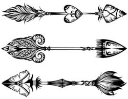 Unique Decorative Arrows Download For Laser Engraving Machines Free CDR Vectors Art