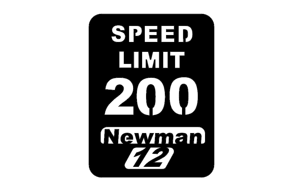 Speed Limit Sign Free DXF File