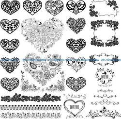 Cardiac Flower For Print Or Laser Engraving Machines Free DXF File
