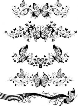 Butterfly Decorated Wall For Laser Cut Free CDR Vectors Art