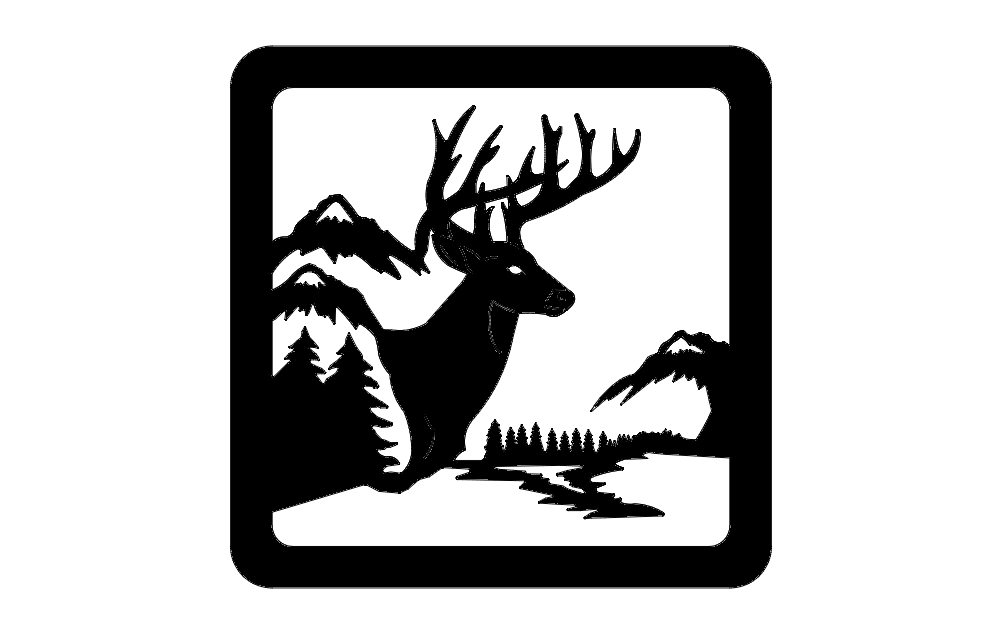 Deer 00 1 Free DXF File