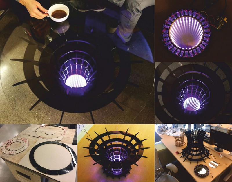 Round Coffee Table Laser Cut File Free CDR Vectors Art