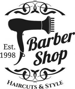 Barber Shop Logo Free CDR Vectors Art