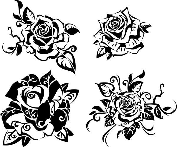 Beautiful Rose 4 Free CDR Vectors Art