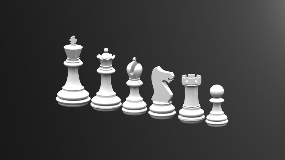 Chess Game King Free DXF File