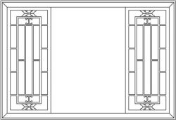 Back Door Frame Partition Garden For Laser Cut Cnc Free DXF File