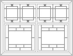 Oriental Cabinet Design Template For Laser Cut Cnc Free DXF File