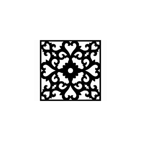 Flower Wall Border Stencil Template Free DXF File