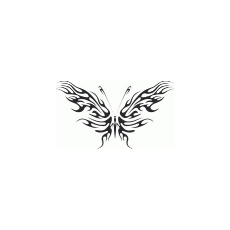 Tribal Butterfly Art 09 Free DXF File