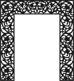The Pattern Of The Partition Of The Altar For Laser Cut Cnc Free DXF File