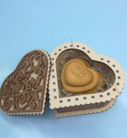 Heart Shaped Gift Box For Laser Cut Cnc Free CDR Vectors Art