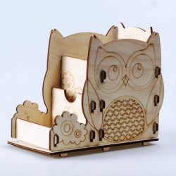Owl Shaped Stationery Shelves For Laser Cut Cnc Free CDR Vectors Art