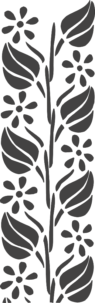 Laser Cut Floral Frame Decoration Pattern Free DXF File