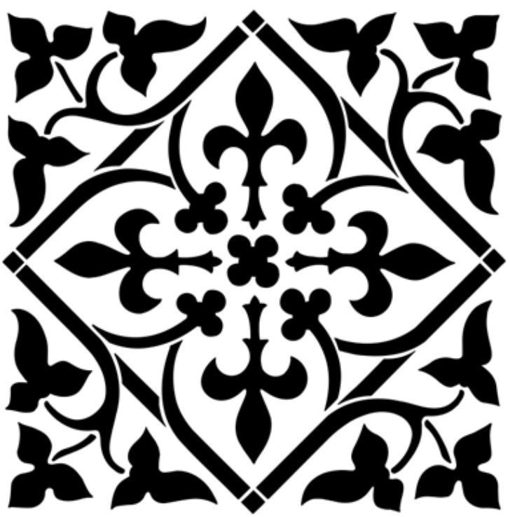 Laser Cut Floral Pattern Free DXF File