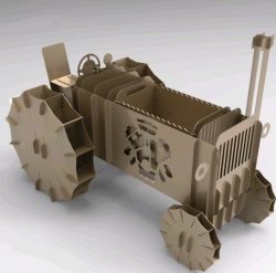 Tractor Model For Laser Cut Plasma Free DXF File