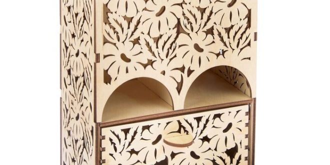 Laser Cut House For Tea Camomiles Free DXF File