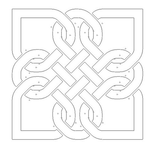 Celtic Knot Design 118 Free DXF File