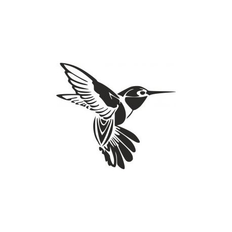 Humming Bird Tattoo Free DXF File