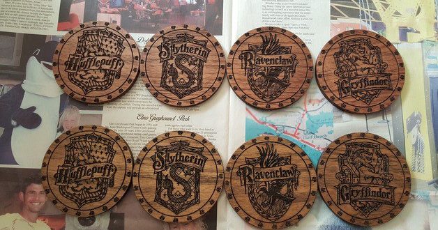 Cnc Engrave Harry Potter Drink Coasters Laser Cutter Free CDR Vectors Art
