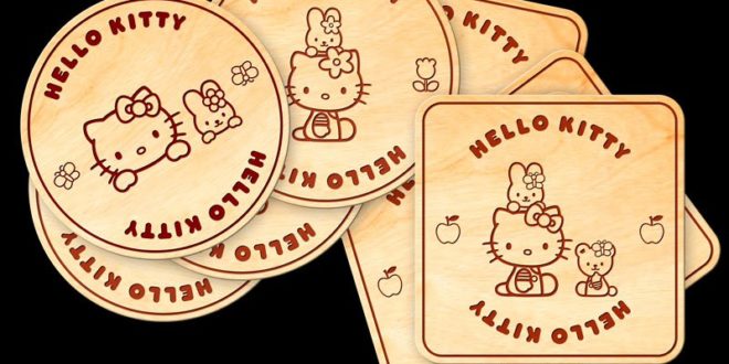 Hello Kitty Pack Laser Cuts Free CDR Vectors Art