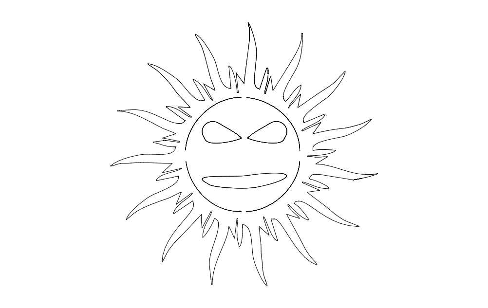 Cool Sun Free DXF File
