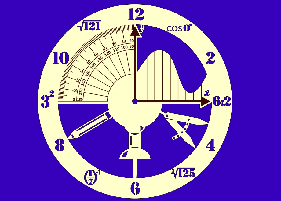 Cnc Laser Cut Geometry Clock Design Free CDR Vectors Art