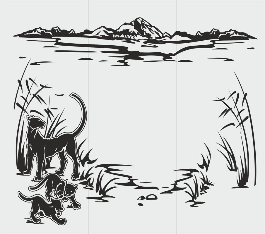 Abstract Sandblasting Drawing Animals Free CDR Vectors Art