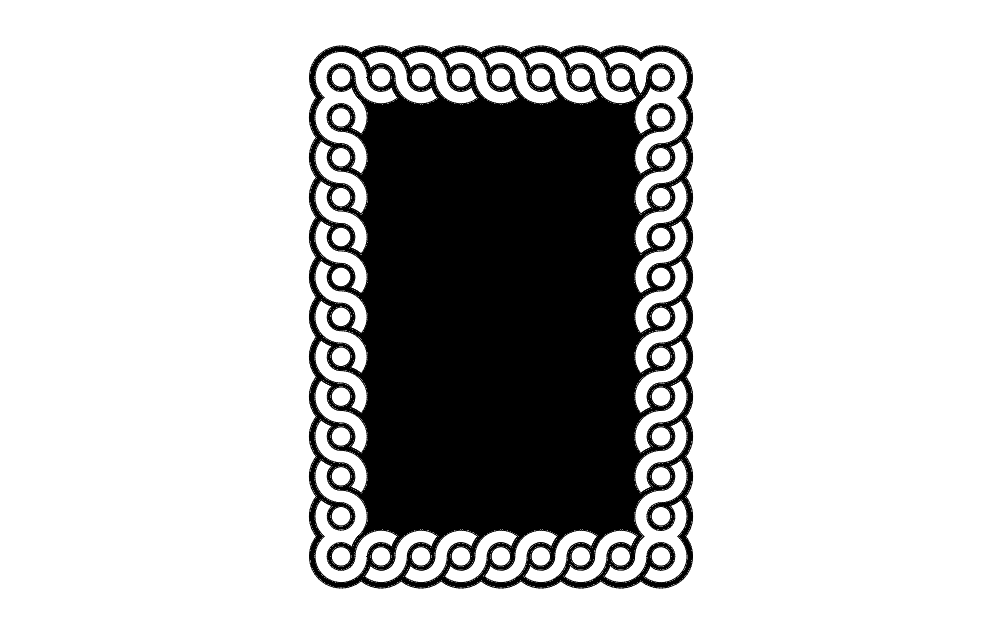 Guilloche Interlaced Band Patterns Free DXF File