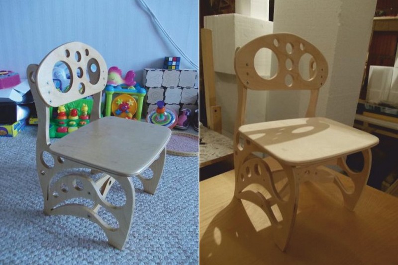 Laser Cut Cnc Baby Chair Router Plans Free CDR Vectors Art