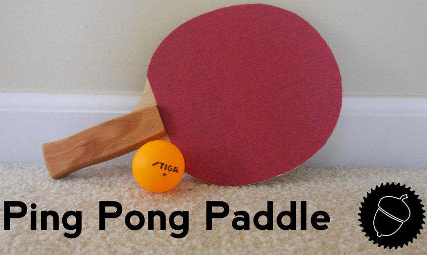 Laser Cut Ping Pong Paddle Blade Free DXF File
