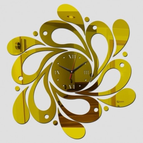 Laser Cut Spiral Wave Wall Clock Free CDR Vectors Art